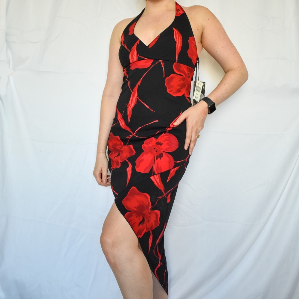 Deadstock Rampage Floral High Low Y2K Cocktail Dress